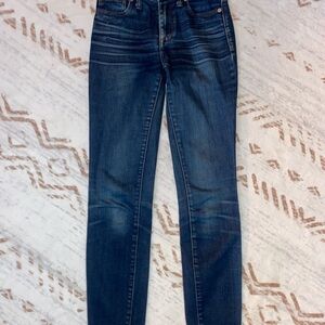 Madewell High Riser Skinny Classic Blue Women's Jeans Size 0 (24)
